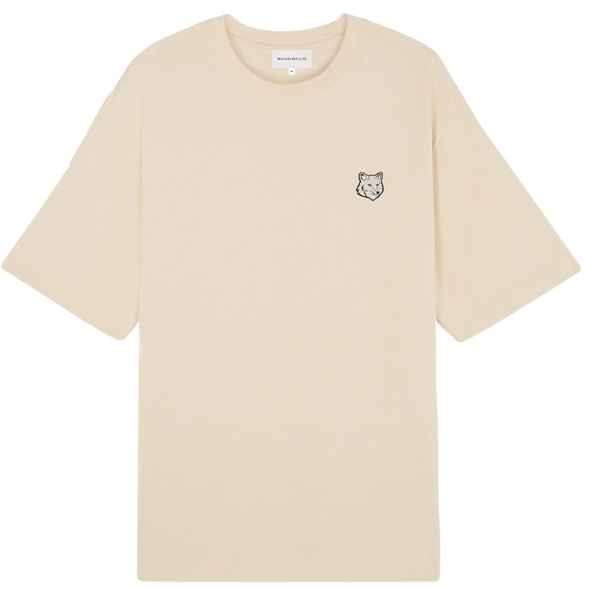 Maison Kitsune Bold Fox Head Oversized T-Shirt - Paper