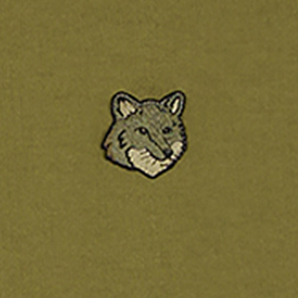 Maison Kitsune Fox Head Patch T-Shirt - Khaki