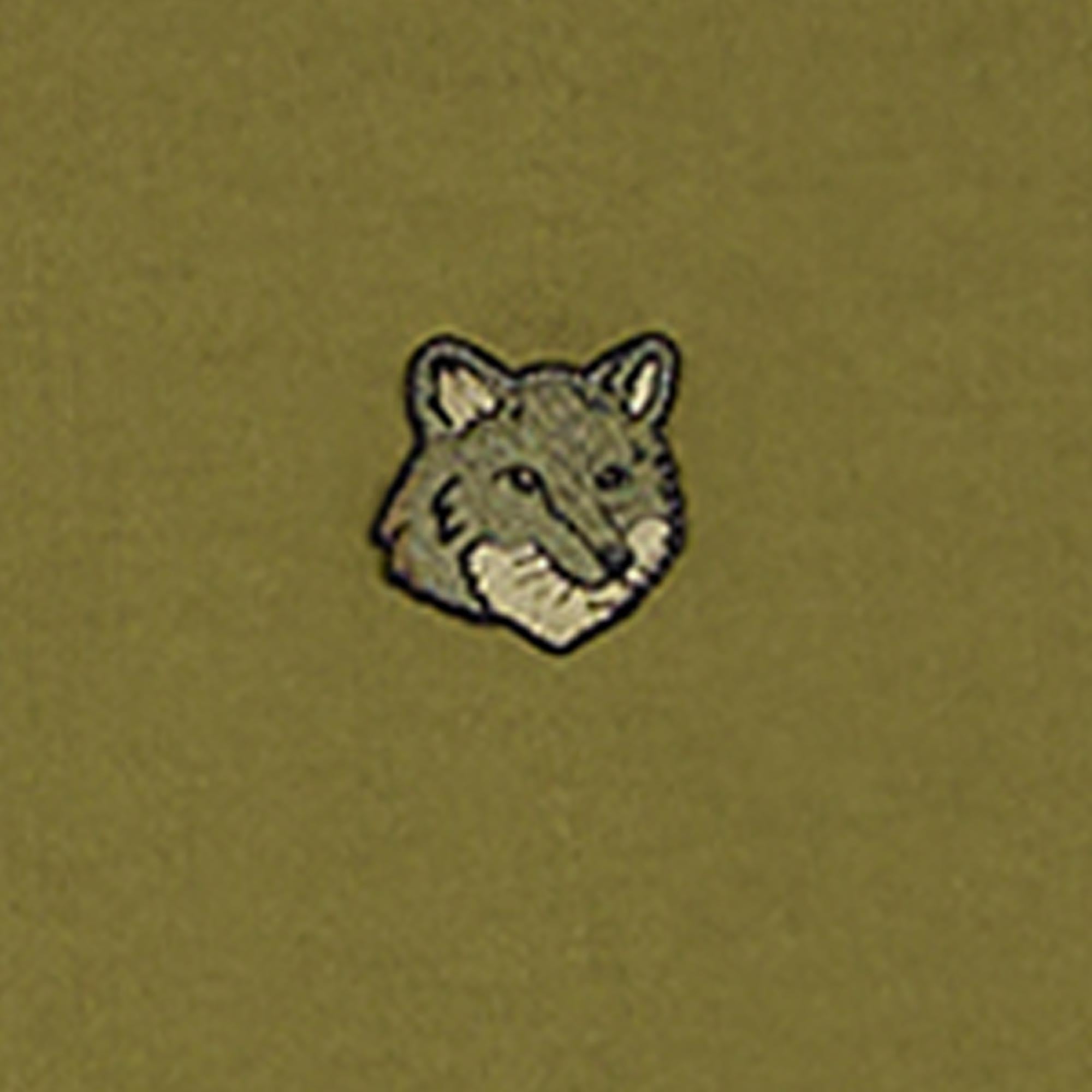 Maison Kitsune Fox Head Patch T-Shirt - Khaki