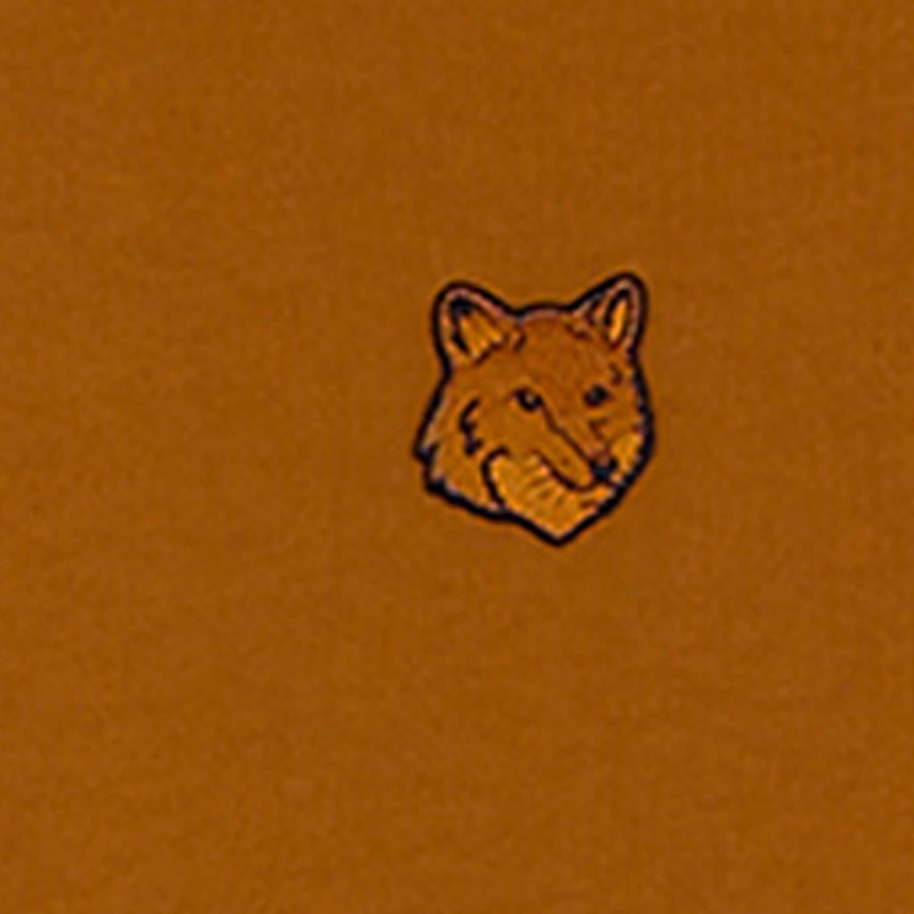 Maison Kitsune Fox Head Patch T-Shirt - Tobacco