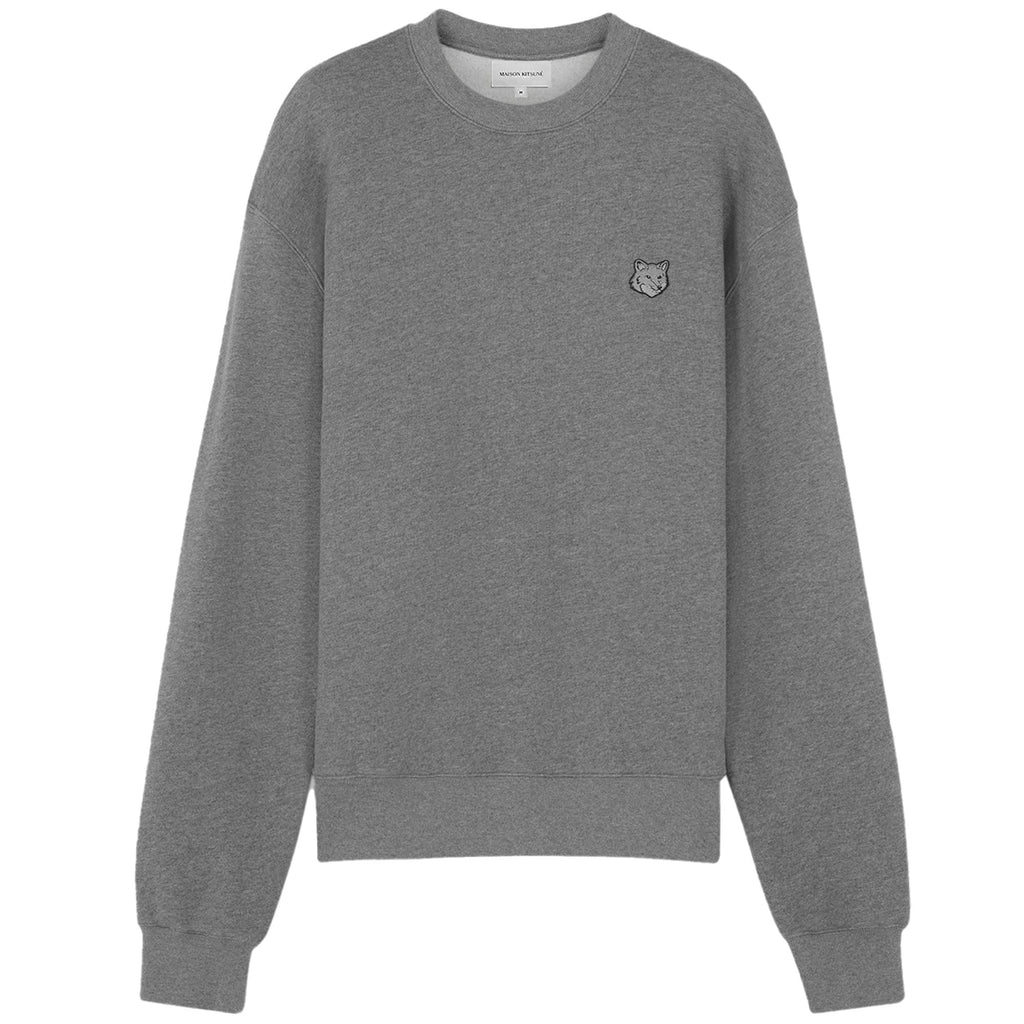 Maison Kitsune Fox Head Oversized Sweatshirt - Dark Grey