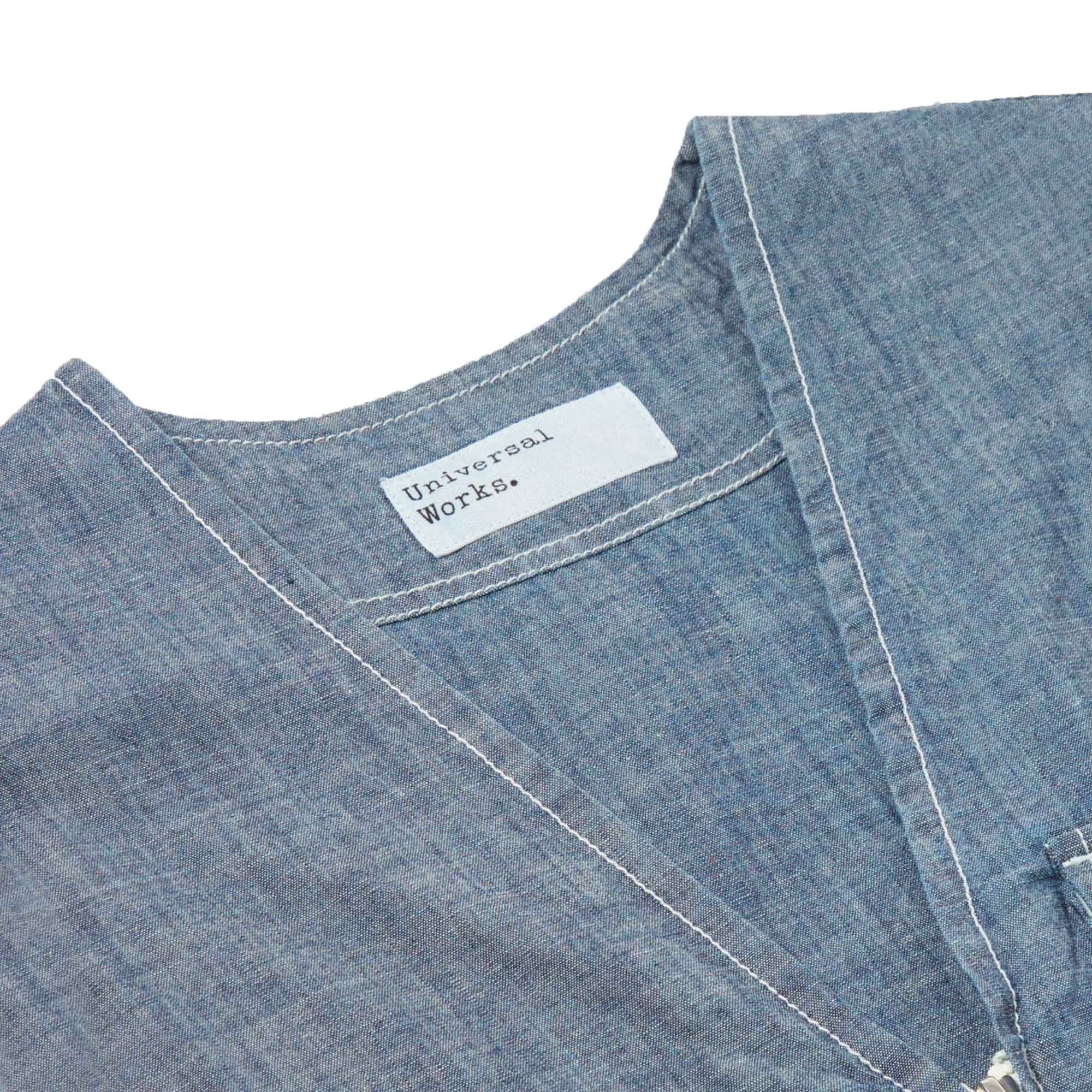 Universal Works Marine Gilet - Indigo Chambray