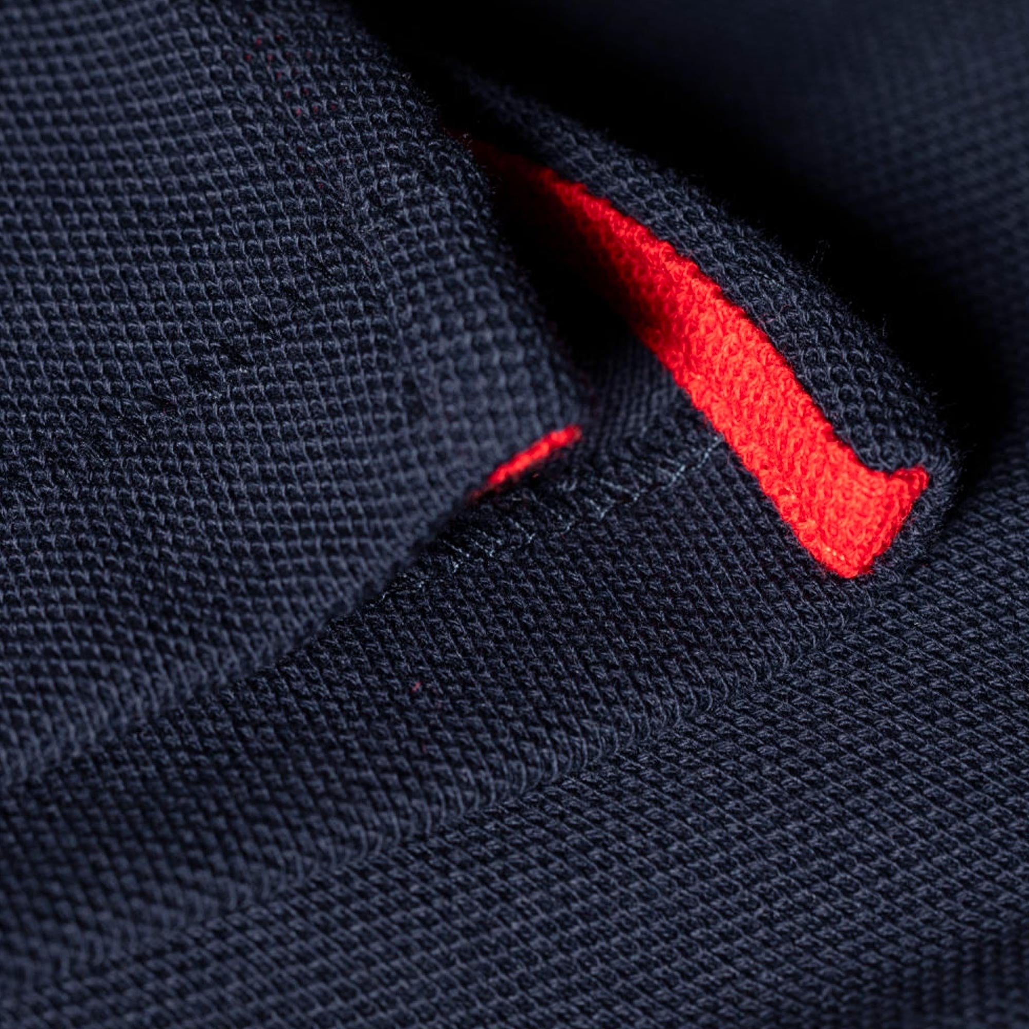 Paul Smith Long-Sleeve Zebra Logo Polo Shirt - Dark Navy
