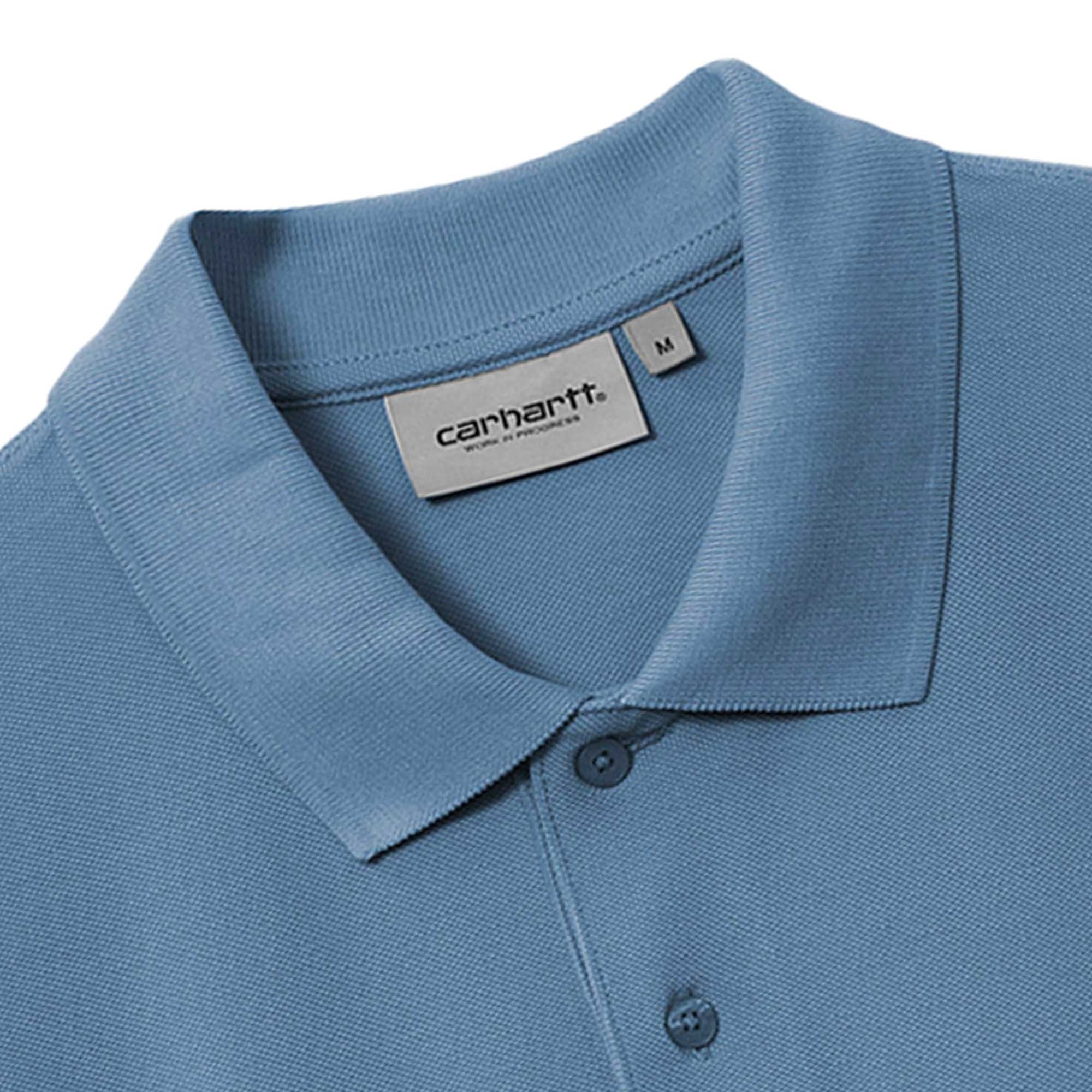 Carhartt WIP Short Sleeve Chase Pique Polo - Sorrent