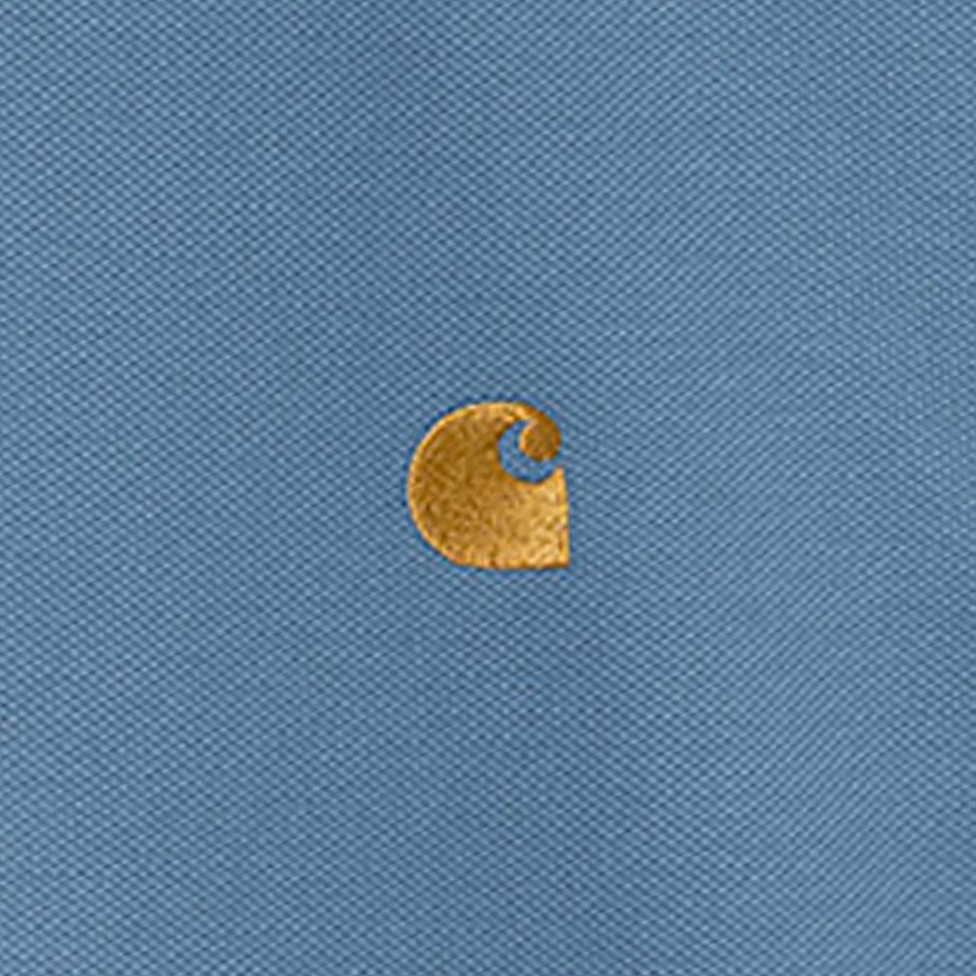 Carhartt WIP Short Sleeve Chase Pique Polo - Sorrent
