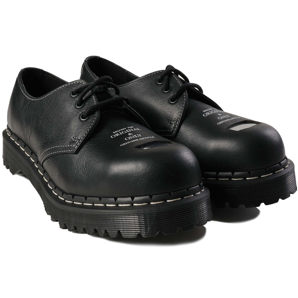 Dr. Martens 1461 Bex Exposed Steel Toe Oxford Shoes - Black