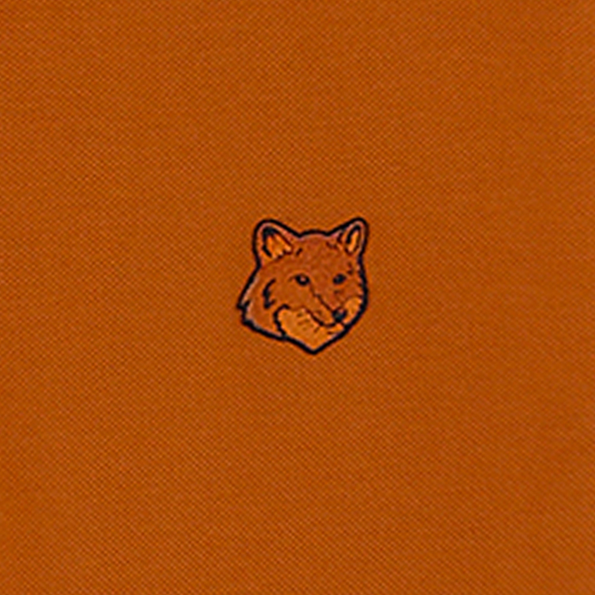 Maison Kitsune Bold Fox Head Patch Polo - Tobacco