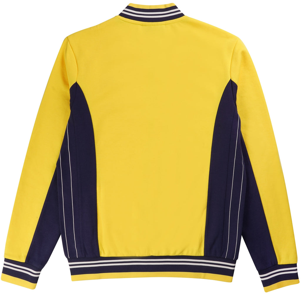 Fila Vintage Settanta Baseball Track Jacket - Hi Vis Yellow