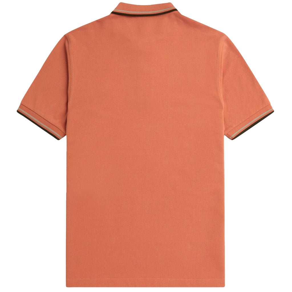 Fred Perry M3600 Twin Tipped Polo Shirt - Light Rust