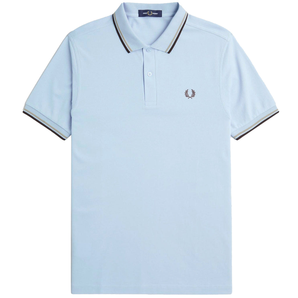 Fred Perry M3600 Twin Tipped Polo Shirt - Blue