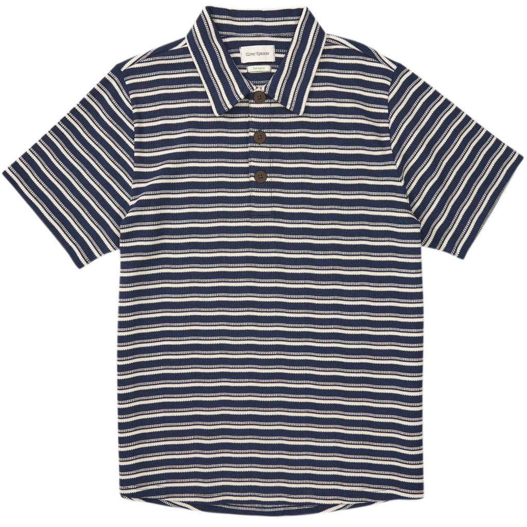 Oliver Spencer Tabley Polo Shirt Braemar - Navy