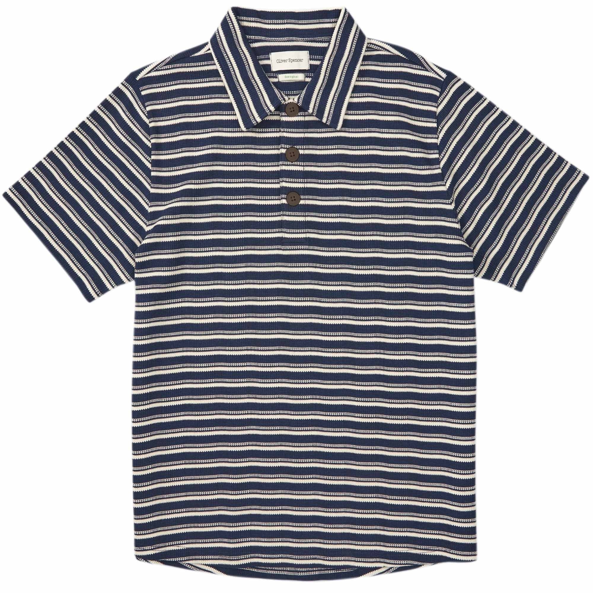 Oliver Spencer Tabley Polo Shirt Braemar - Navy
