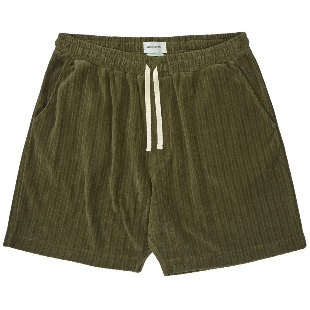 Oliver Spencer Weston Jersey Shorts - Willow Green