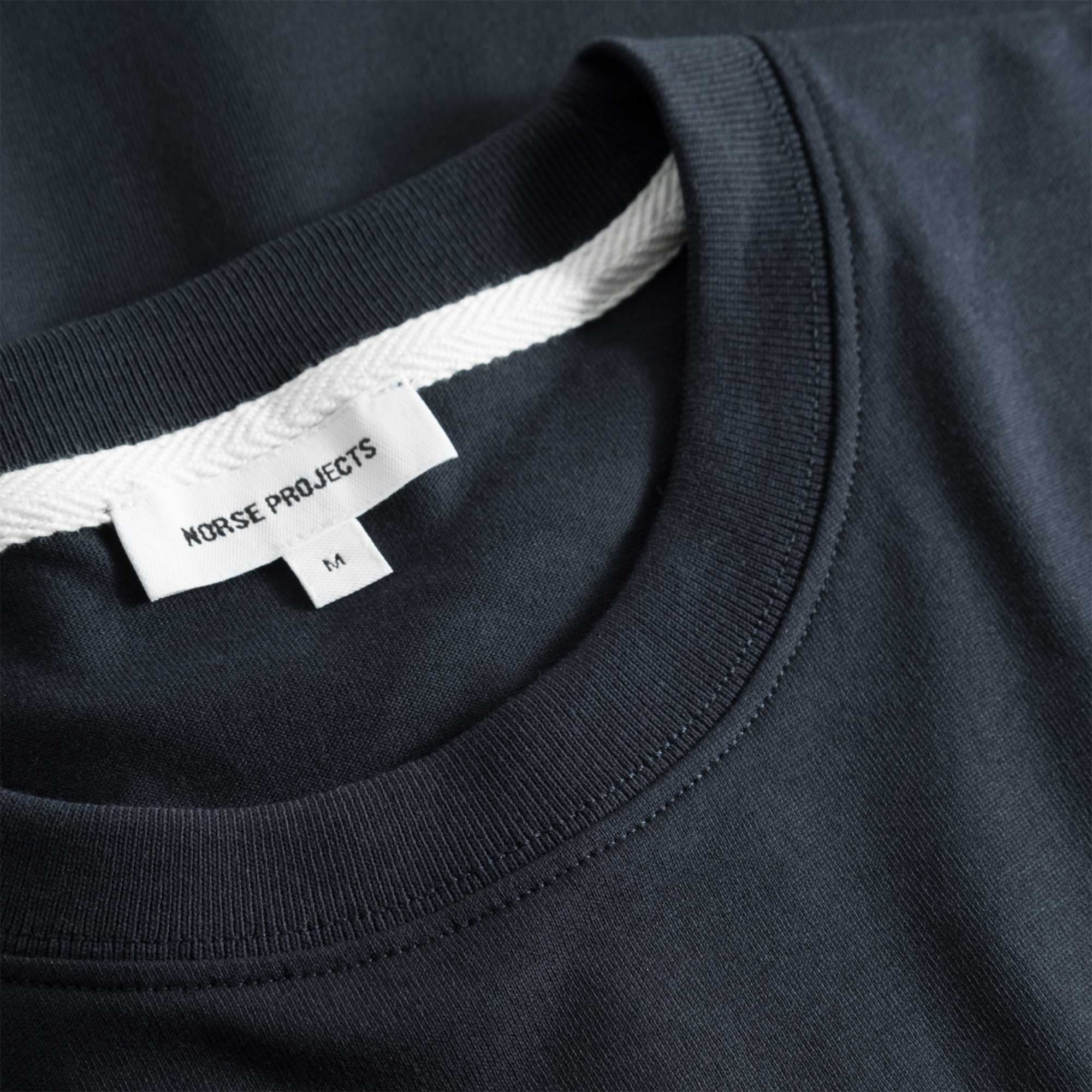Norse Projects Johannes Organic Canal Print T-Shirt - Dark Navy
