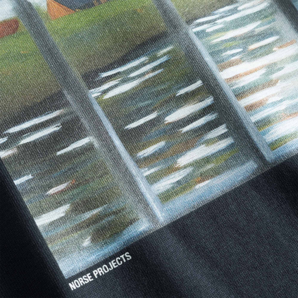 Norse Projects Johannes Organic Canal Print T-Shirt - Dark Navy