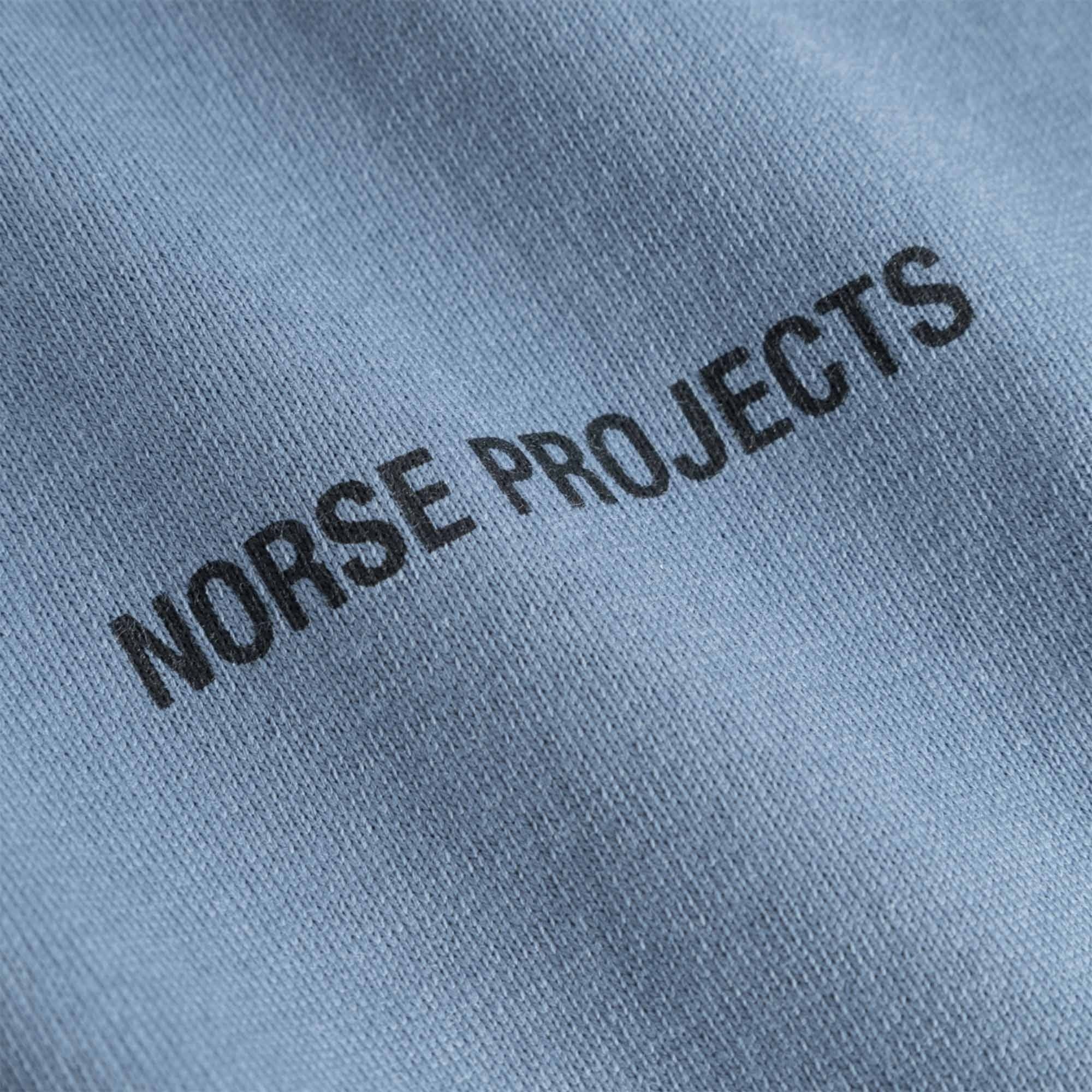 Norse Projects Johannes Logo T-Shirt - Fog Blue