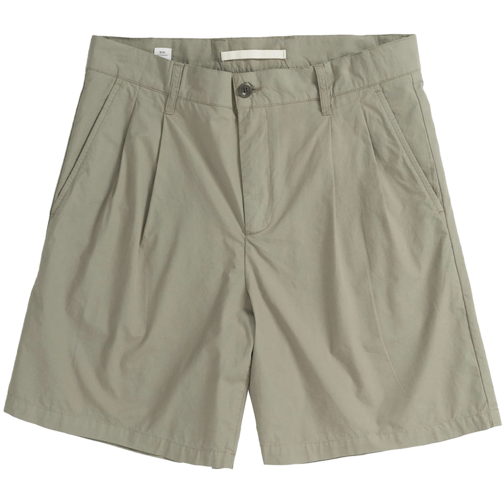 Norse Projects Benn Relaxed Typewriter Pleated Shorts - Clay