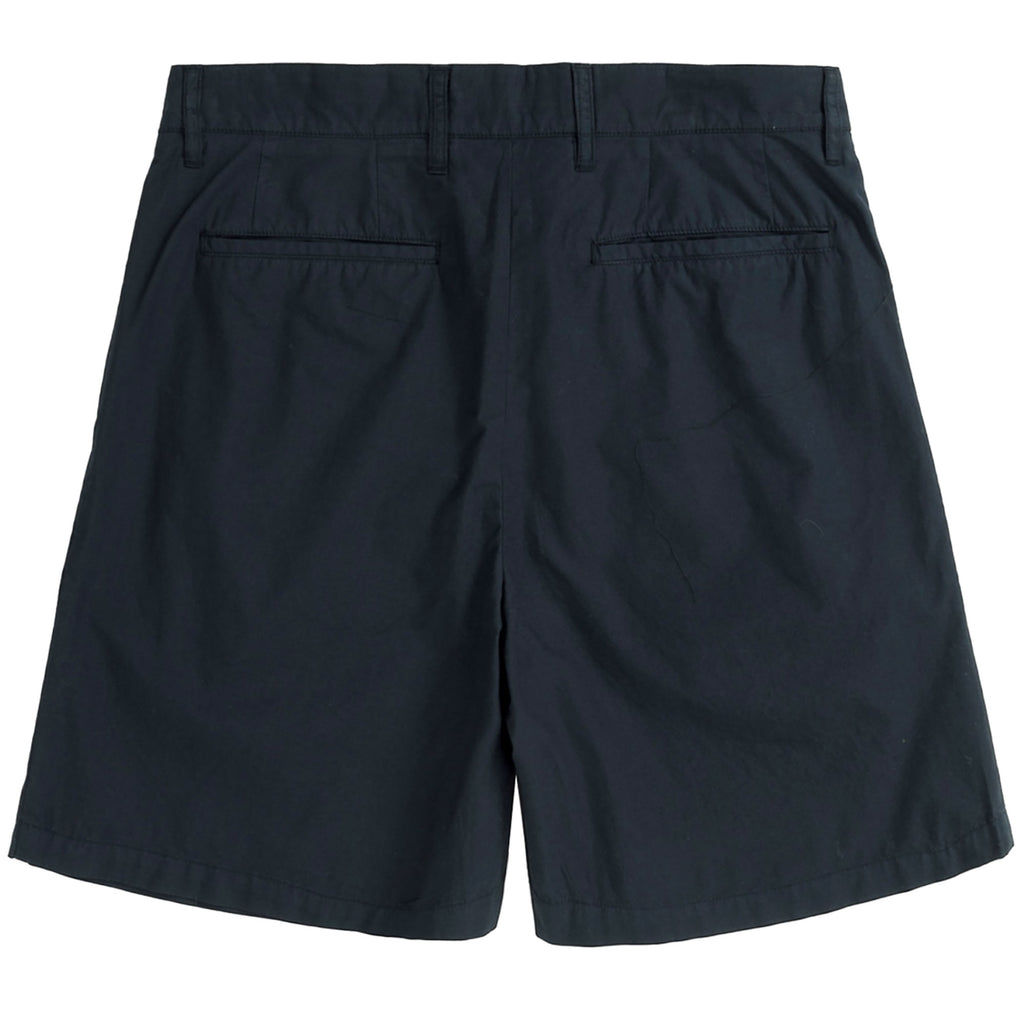 Norse Projects Benn Relaxed Typewriter Pleated Shorts - Dark Navy