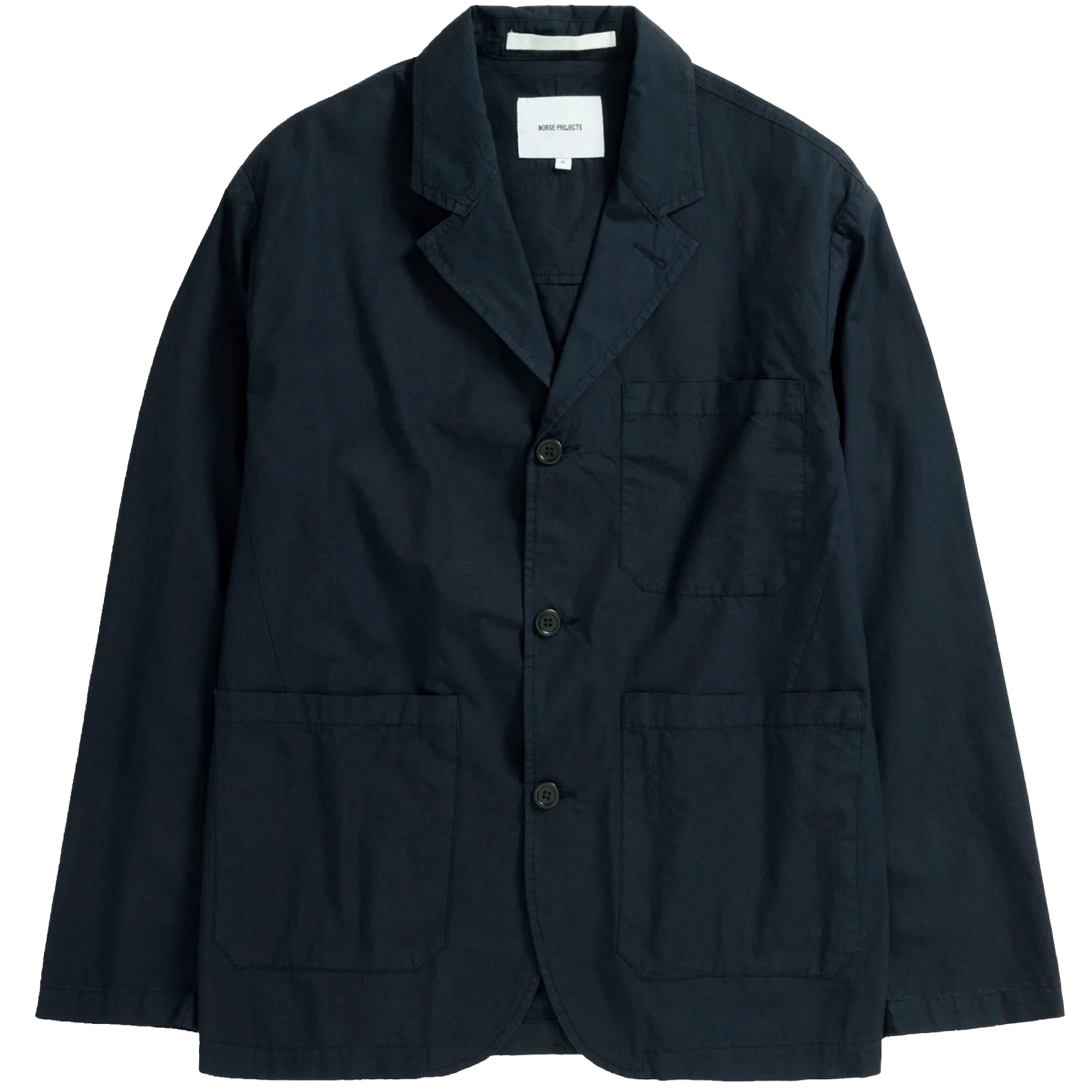 Norse Projects Nilas Typewriter Work Jacket - Dark Navy