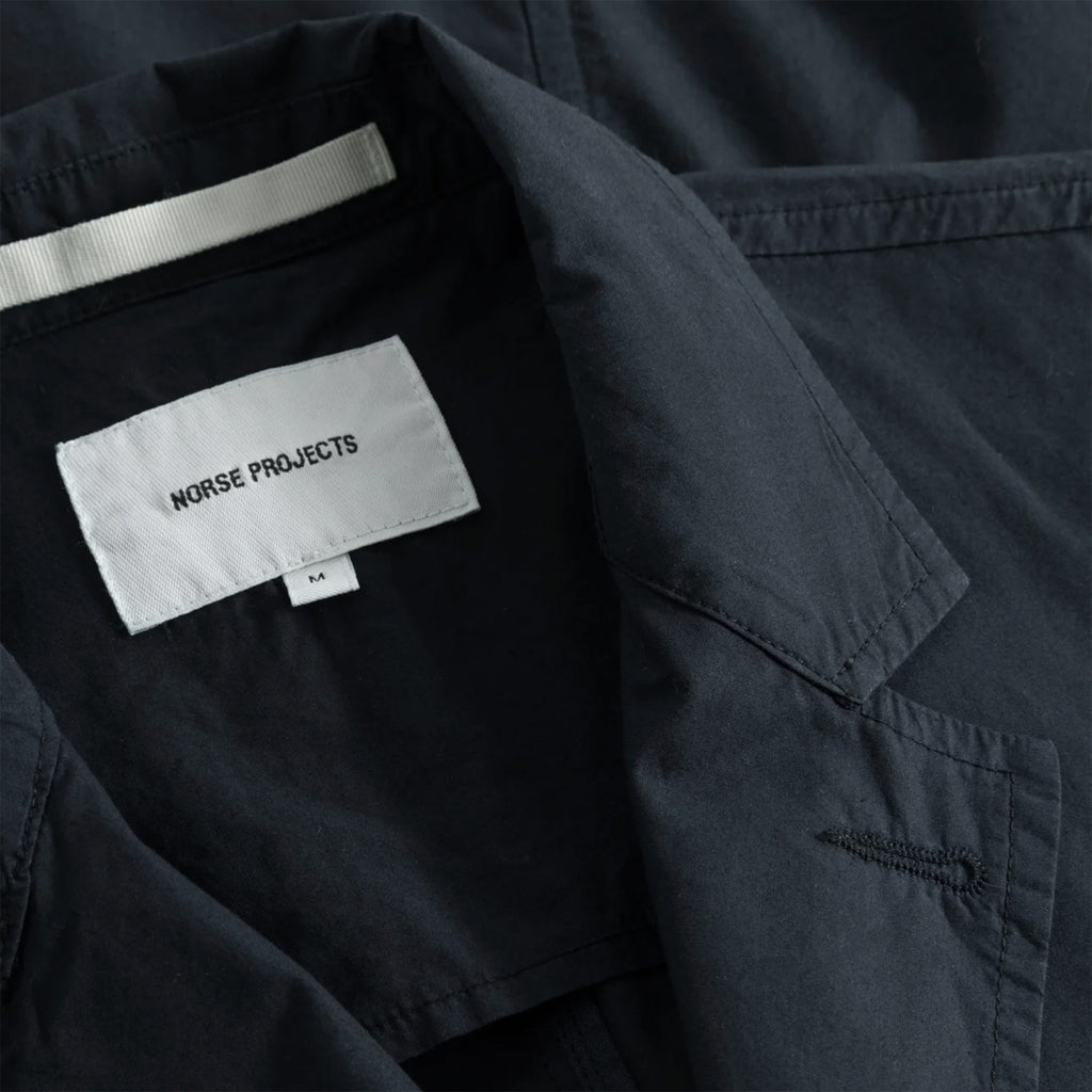 Norse Projects Nilas Typewriter Work Jacket - Dark Navy