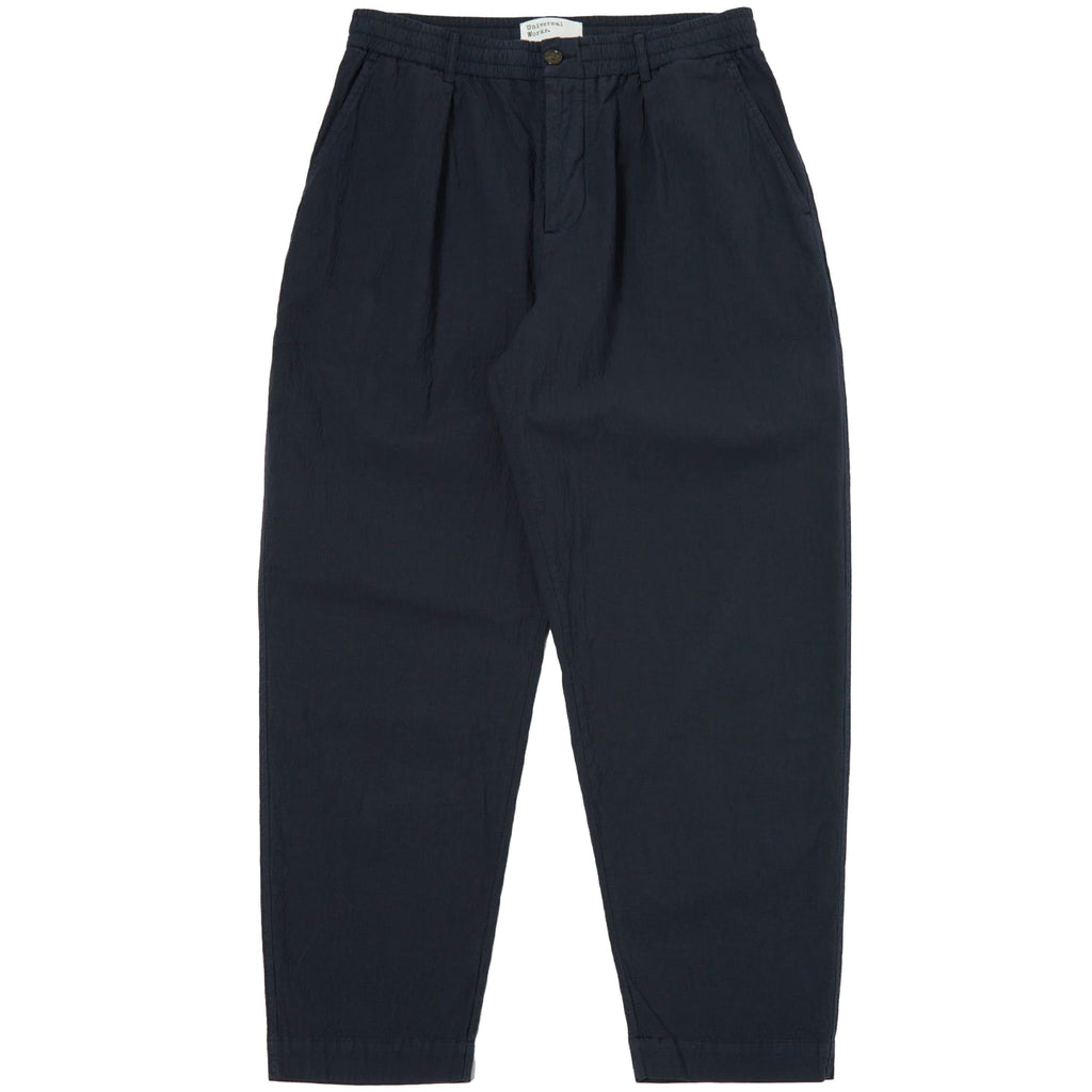 Universal Works Pleated Track Pant - Navy