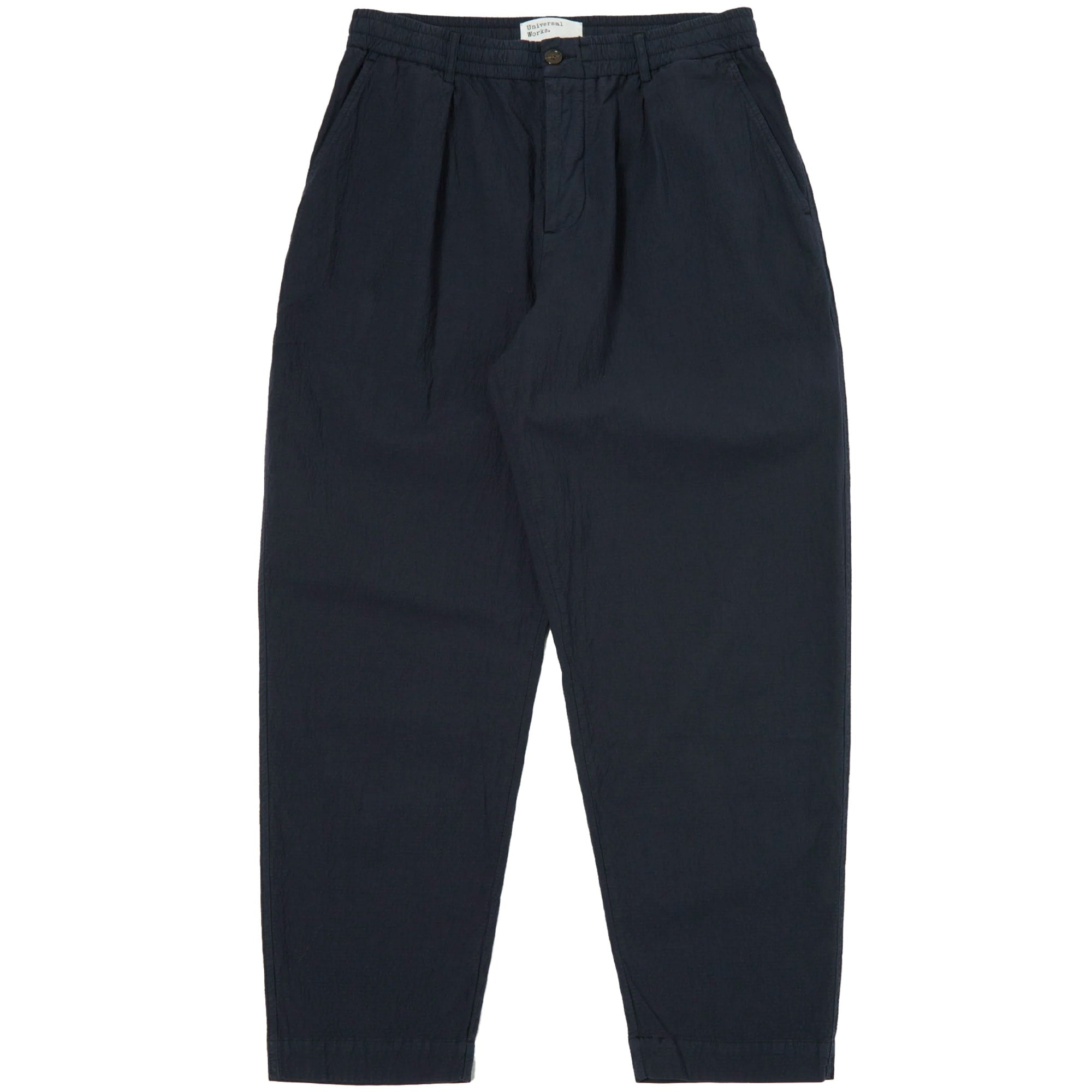 Universal Works Pleated Track Pant - Navy