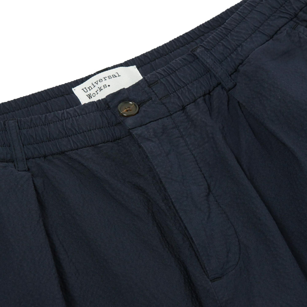 Universal Works Pleated Track Pant - Navy