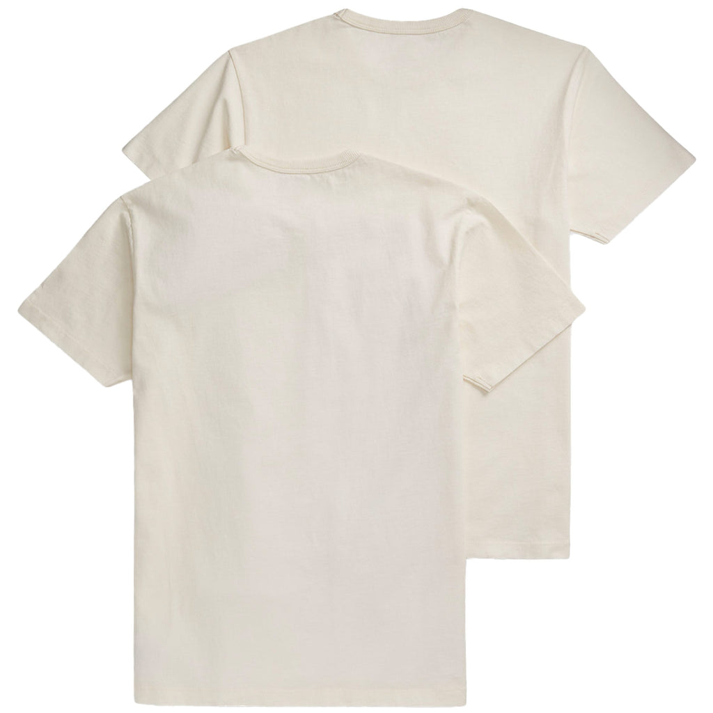 RRL by Ralph Lauren Garment-Dyed Pocket T-Shirt Two-Pack - Off White