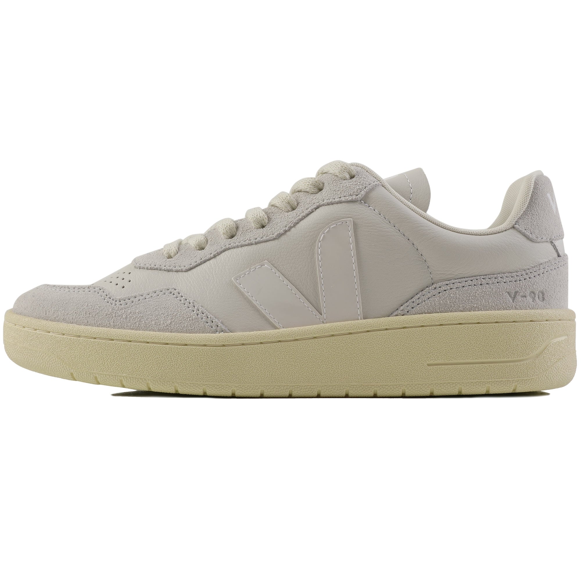 Veja V-90 O.T. Leather - Gravel and White