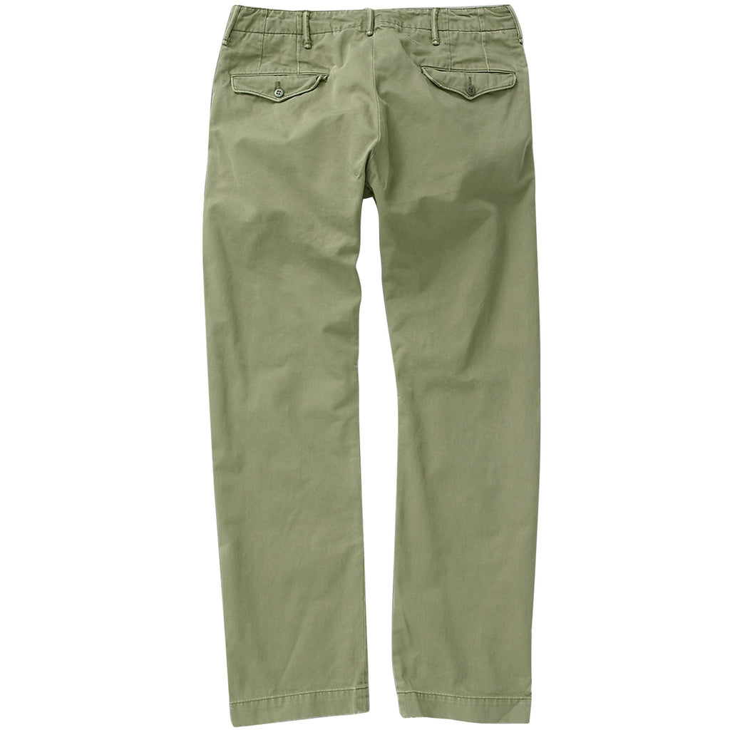 RRL by Ralph Lauren Officer's Chino Trousers - Khaki Green