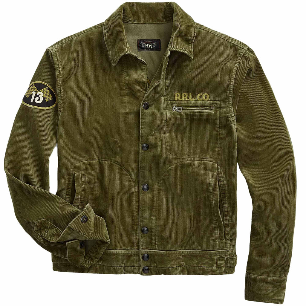 RRL by Ralph Lauren Embroidered Corduroy Jacket - Olive