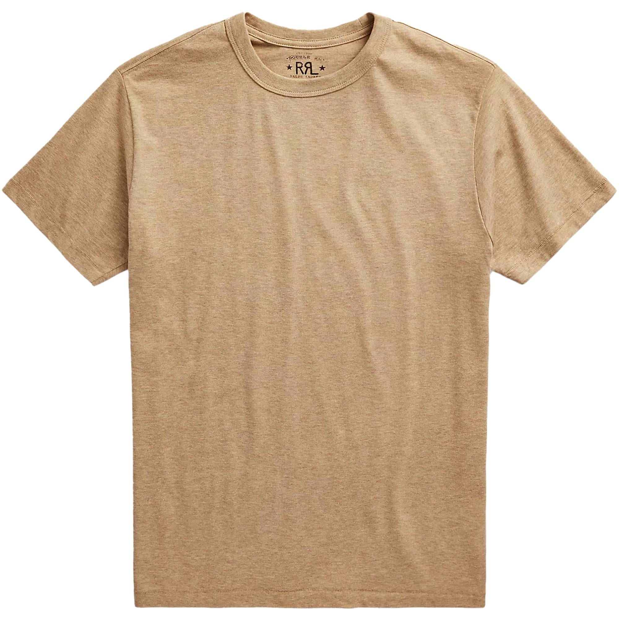 RRL by Ralph Lauren Garment-Dyed Crewneck T-Shirt - Khaki Brown