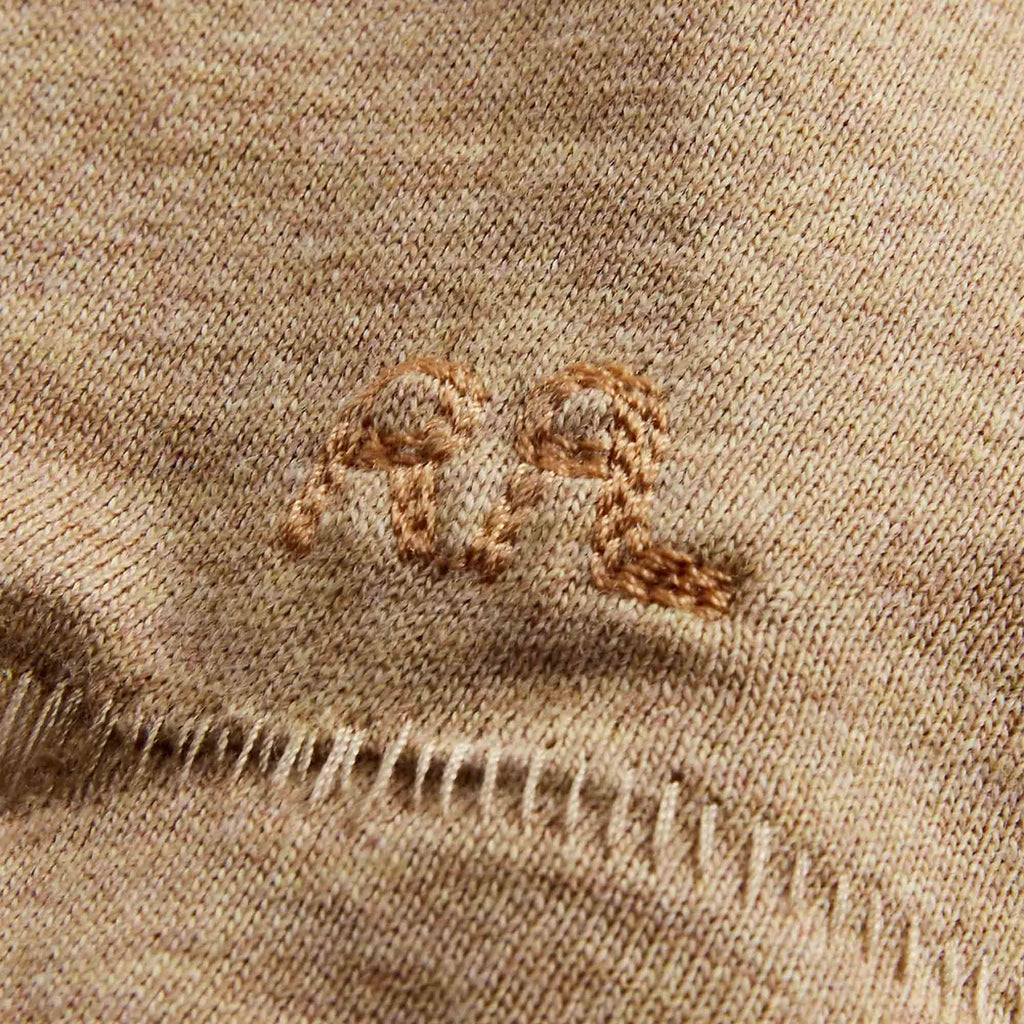 RRL by Ralph Lauren Garment-Dyed Crewneck T-Shirt - Khaki Brown