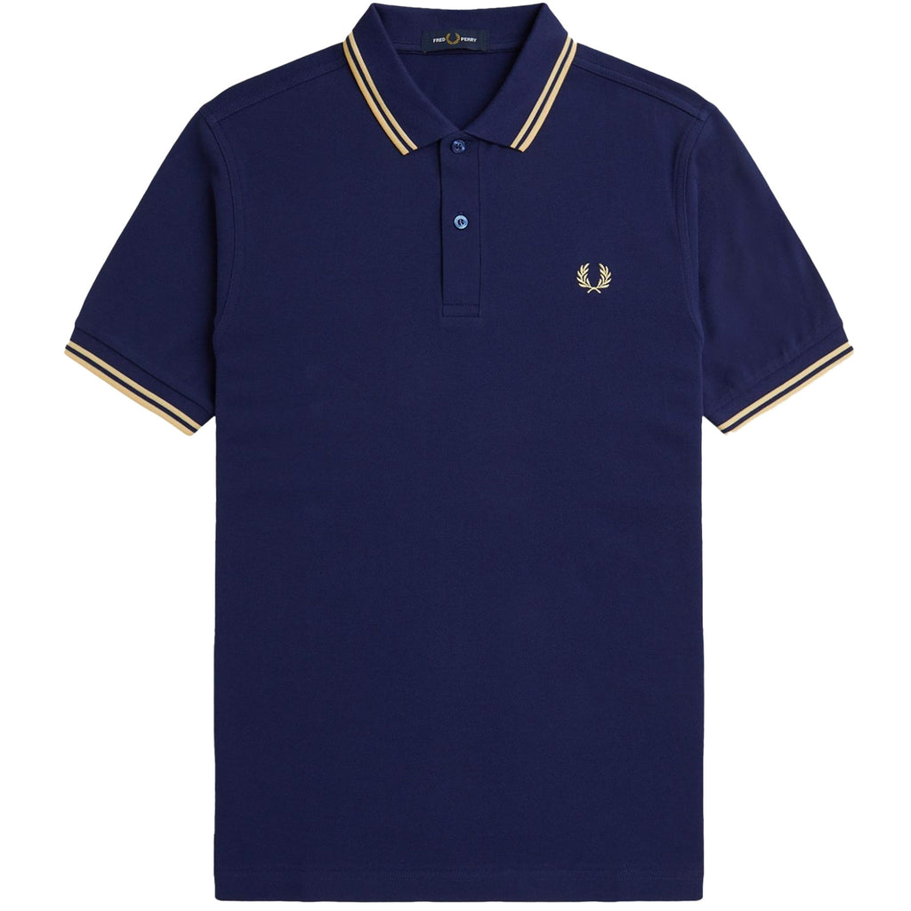 Fred Perry M3600 Twin Tipped Polo Shirt - French Navy