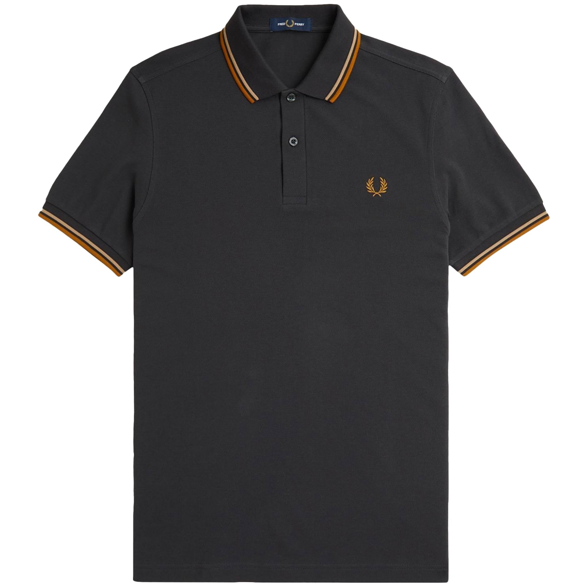 Fred Perry M3600 Twin Tipped Polo Shirt - Grey