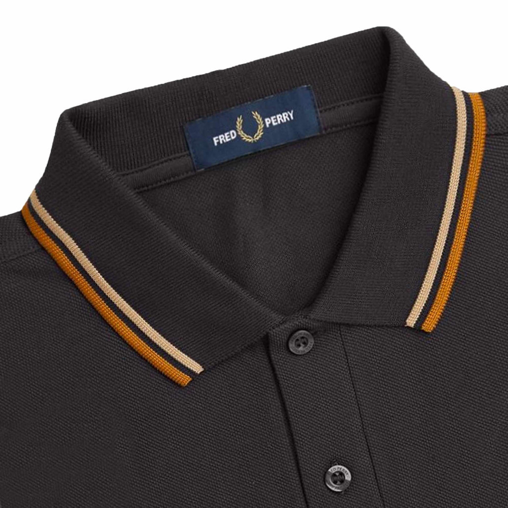 Fred Perry M3600 Twin Tipped Polo Shirt - Grey