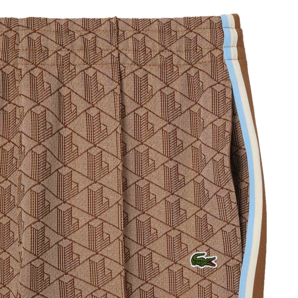 Lacoste Jacquard Monogrammed Paris Tracksuit Bottoms - Beige