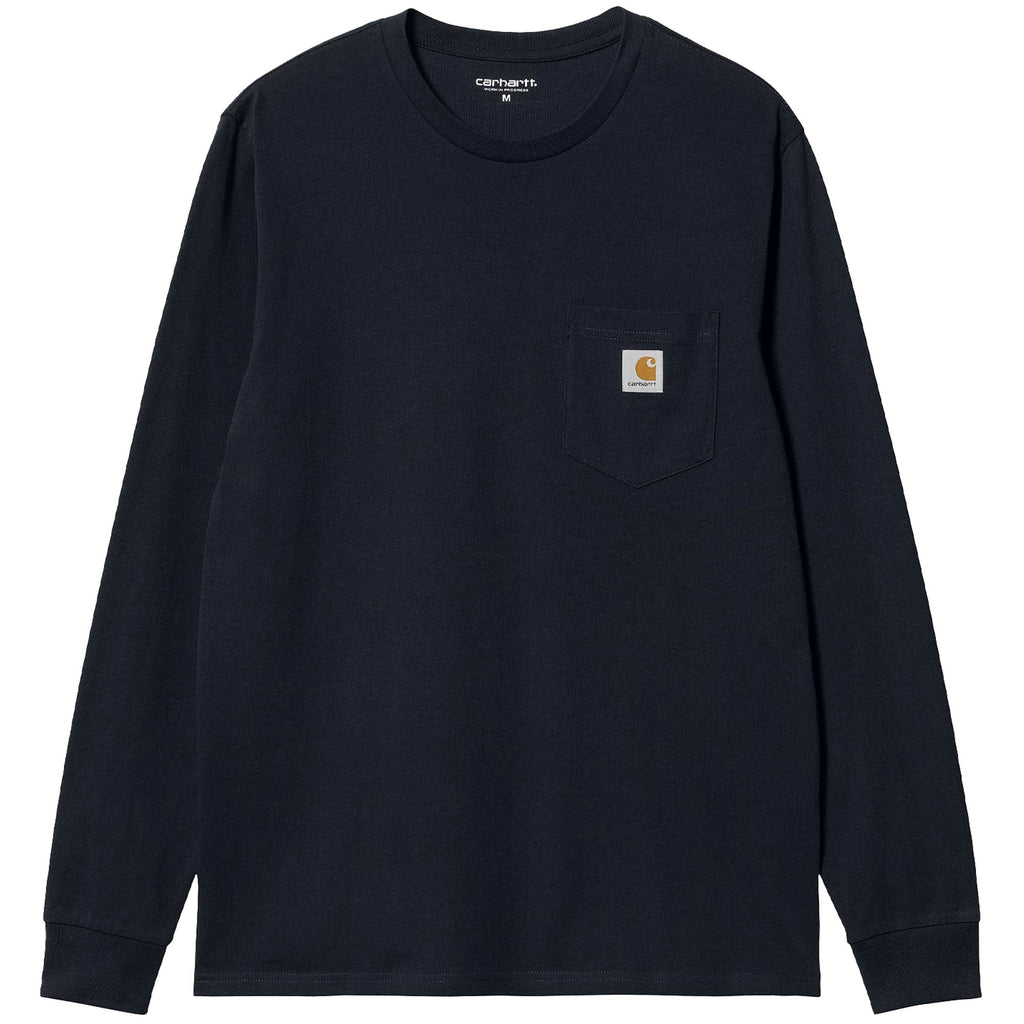 Long Sleeve Pocket T-Shirt - Dark Navy