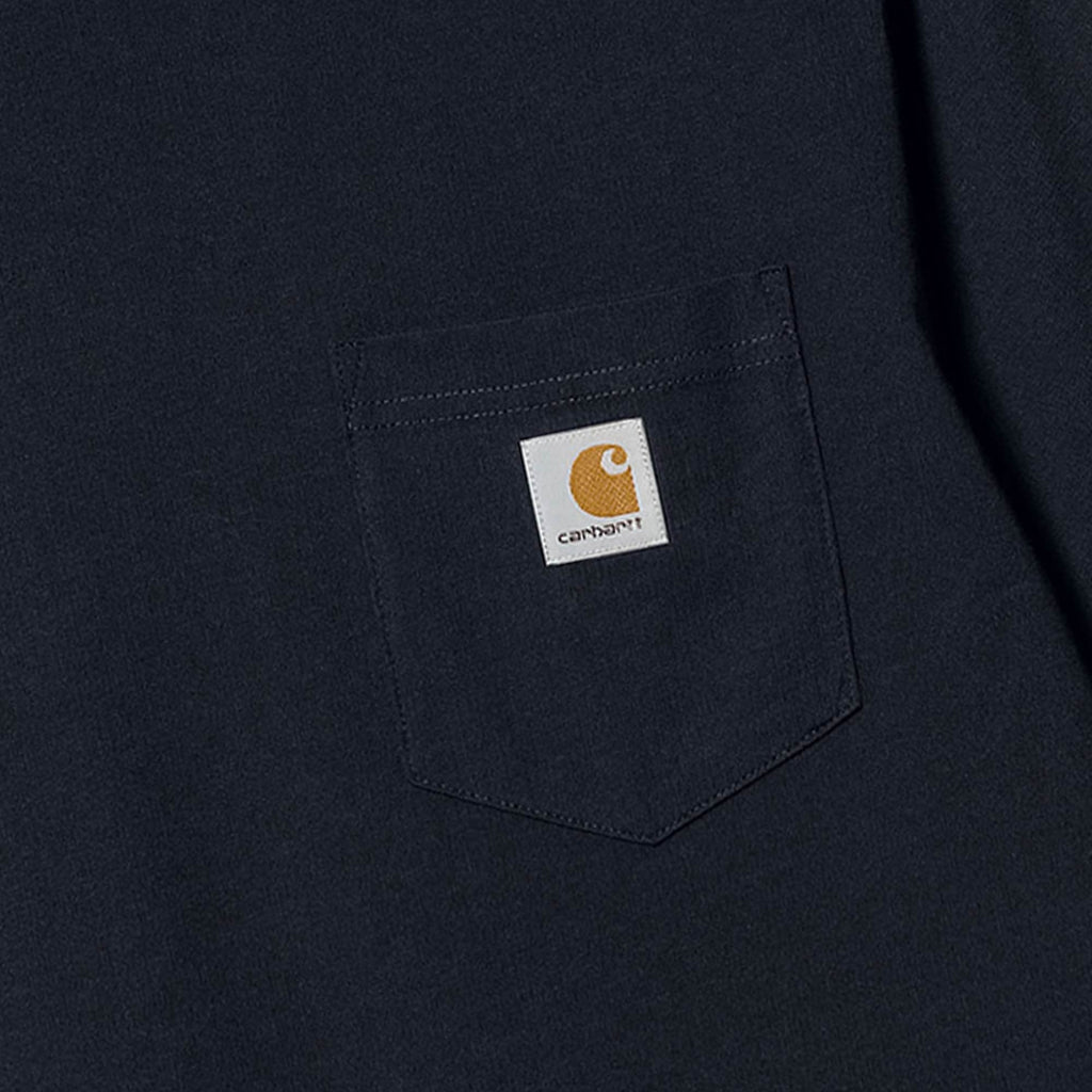Long Sleeve Pocket T-Shirt - Dark Navy