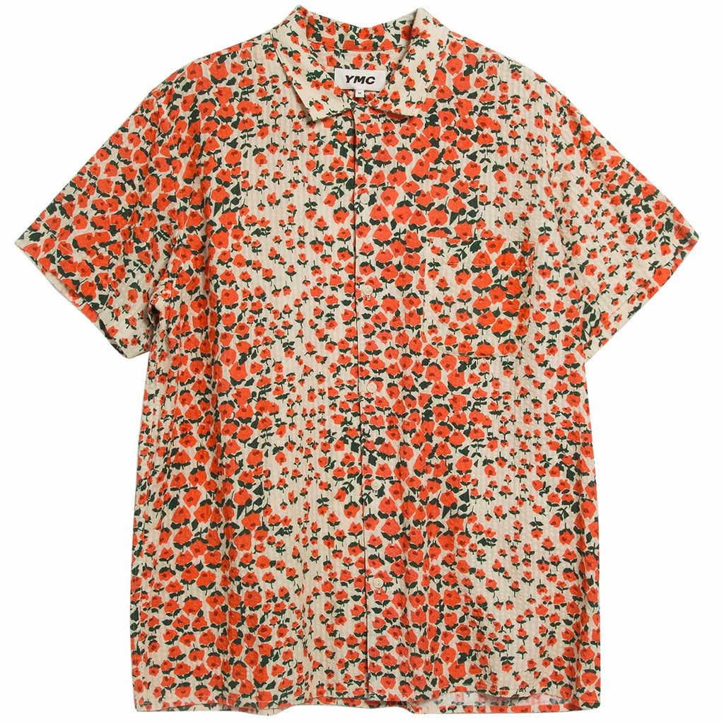 YMC Malick Shirt - Red Floral