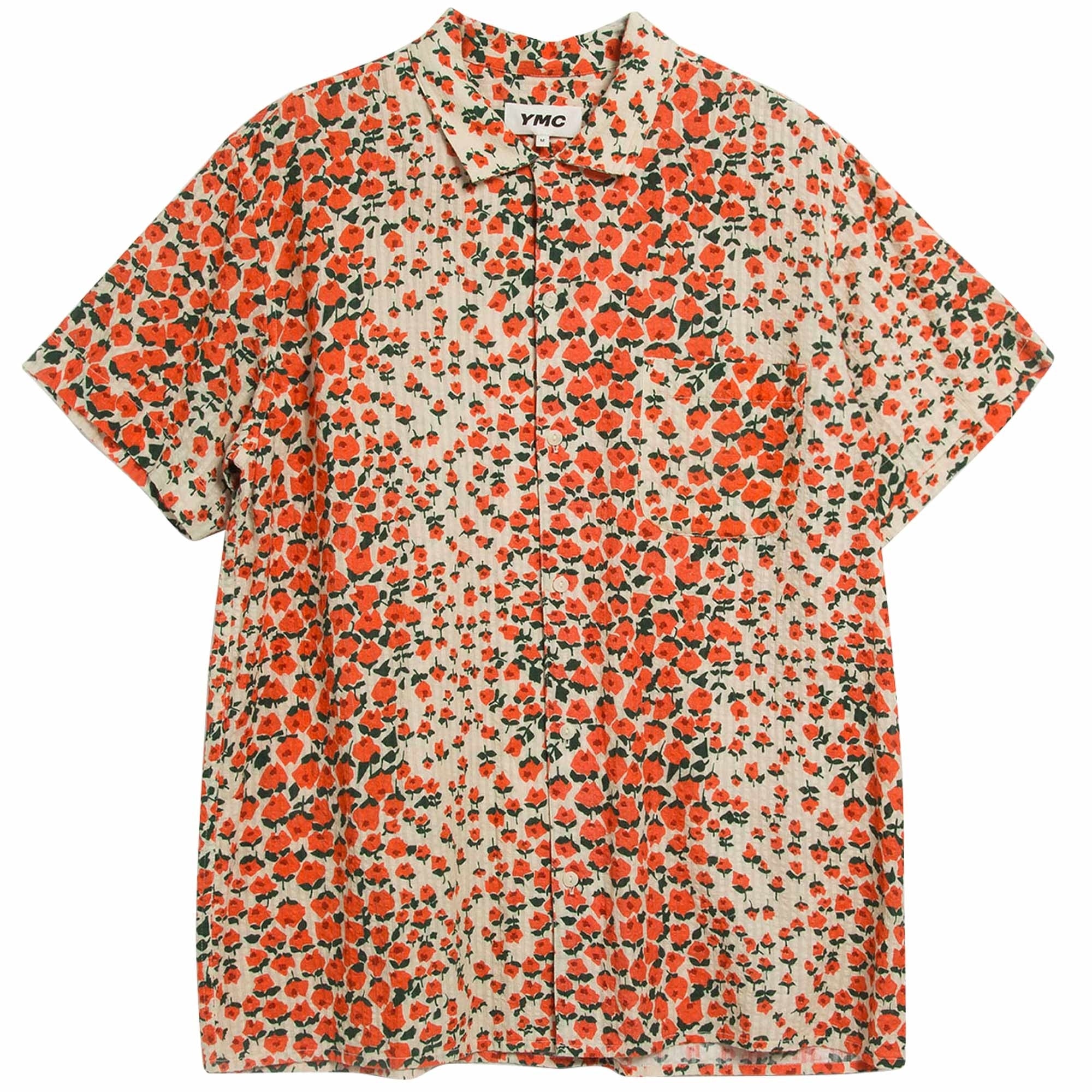YMC Malick Shirt - Red Floral