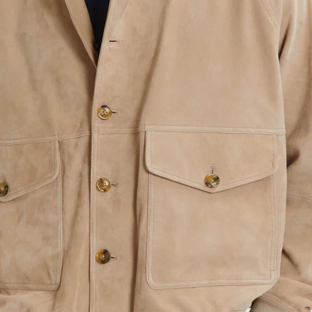 Baracuta Shawl Collar Bomber Jacket - Sandstone
