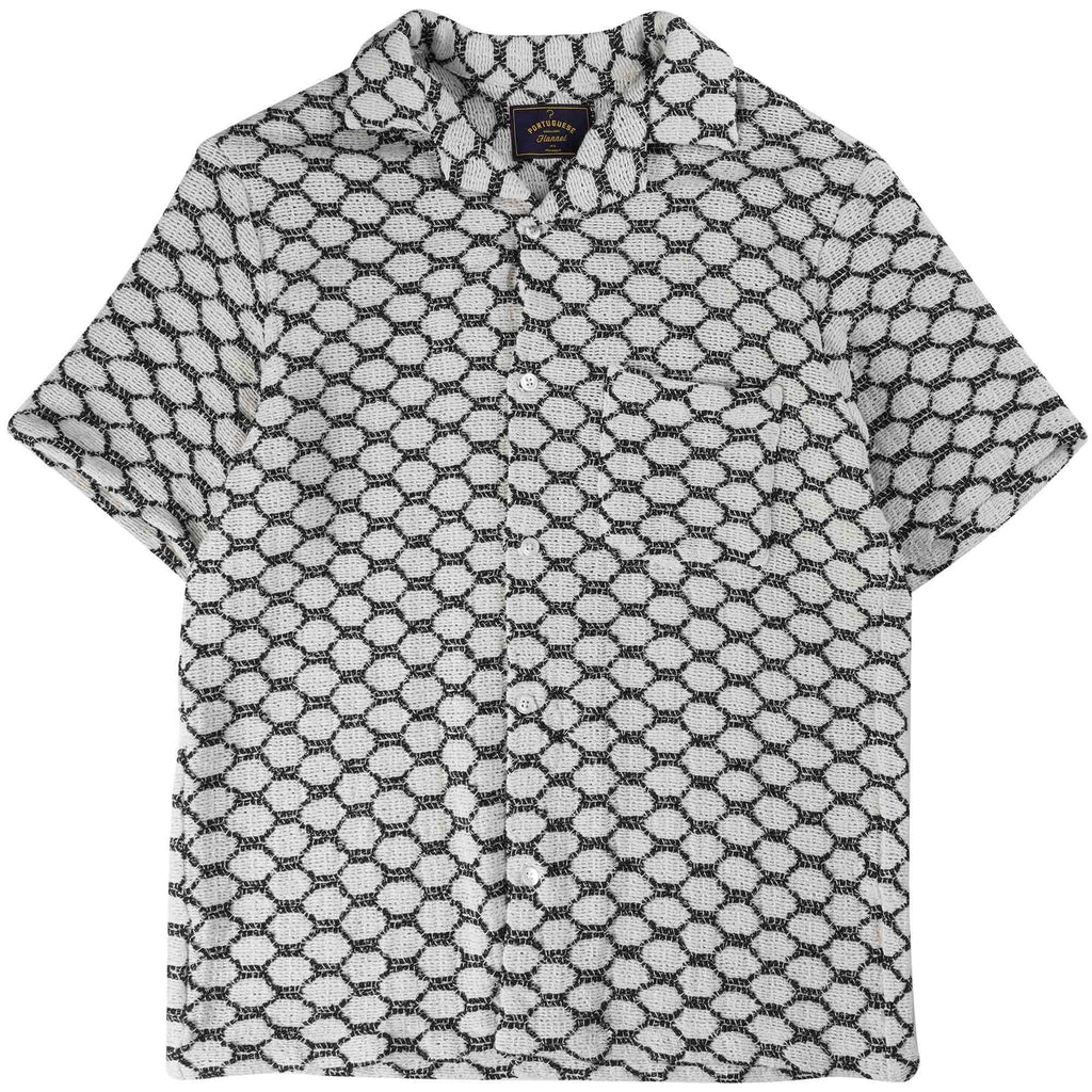Portuguese Flannel Net Shirt - Black