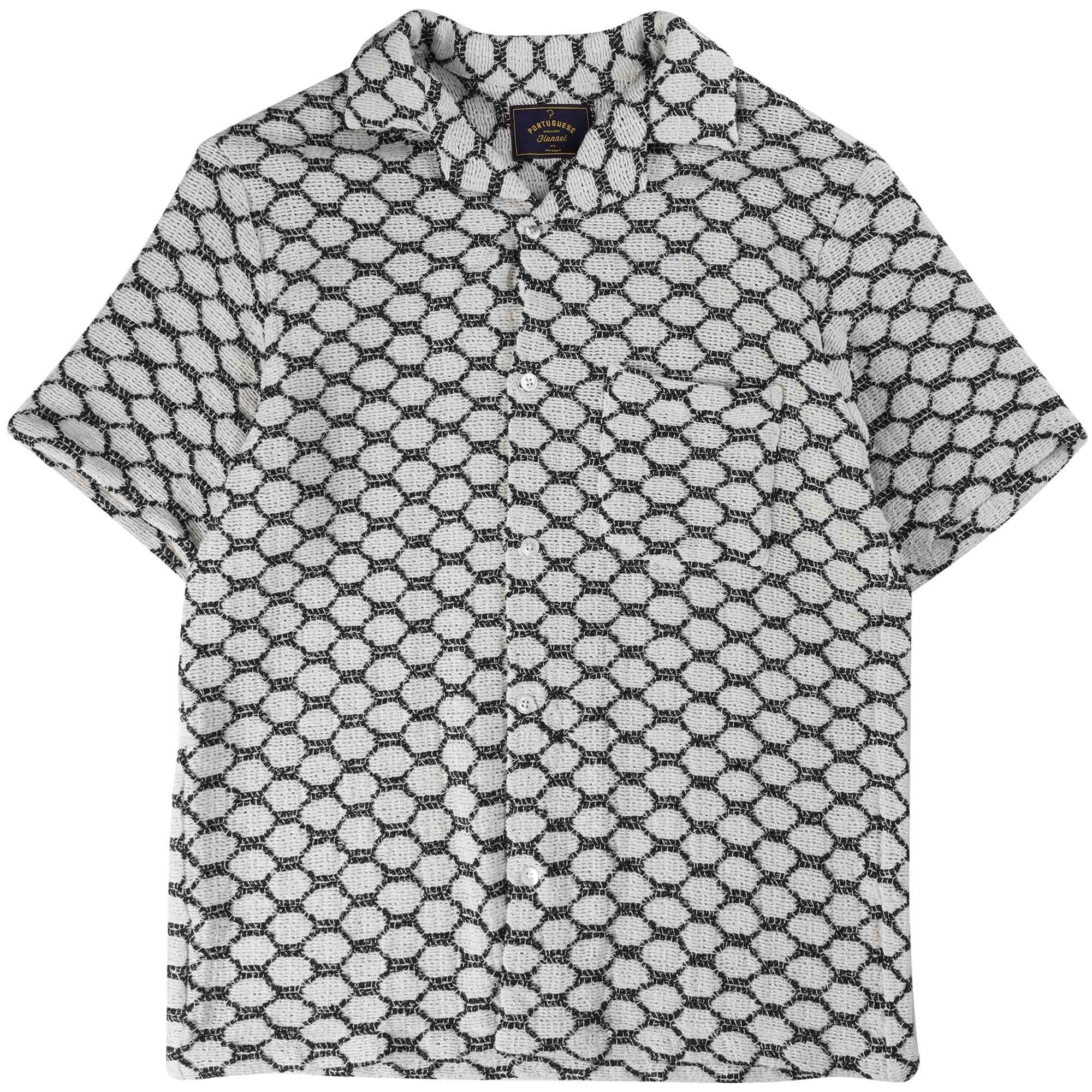 Portuguese Flannel Net Shirt - Black