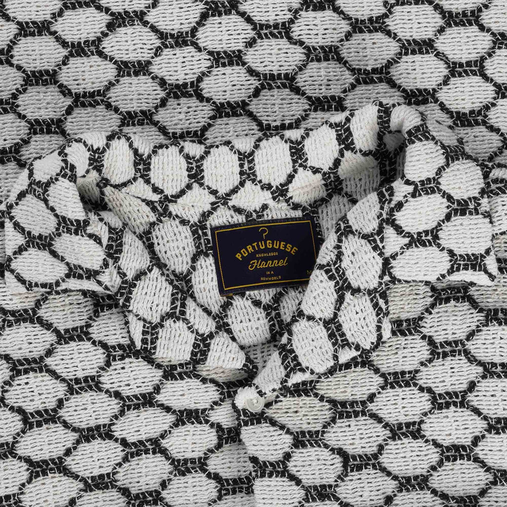 Portuguese Flannel Net Shirt - Black