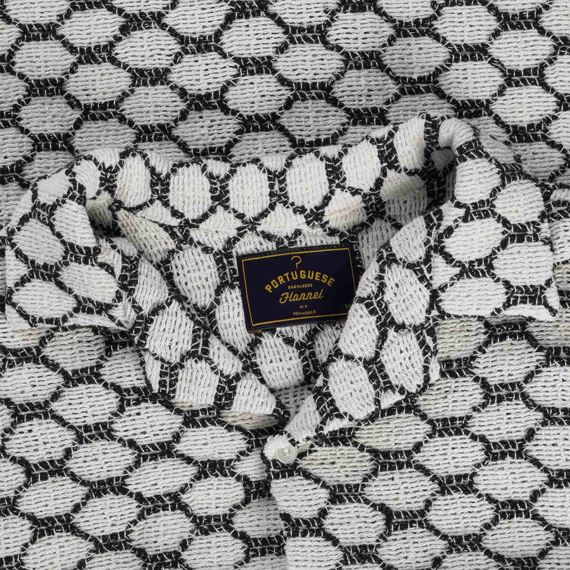 Portuguese Flannel Net Shirt - Black