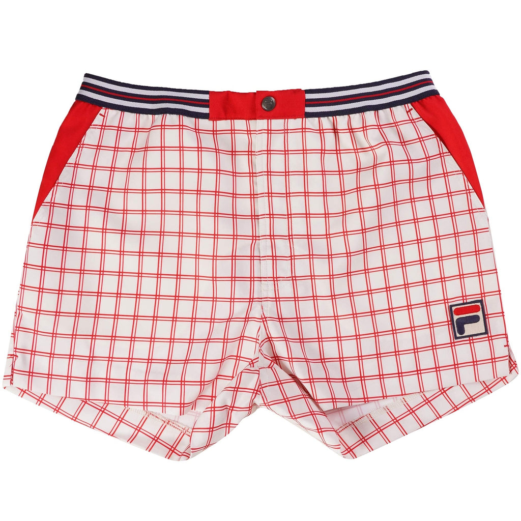Fila Vintage Brookes Check Shorts - Gardenia