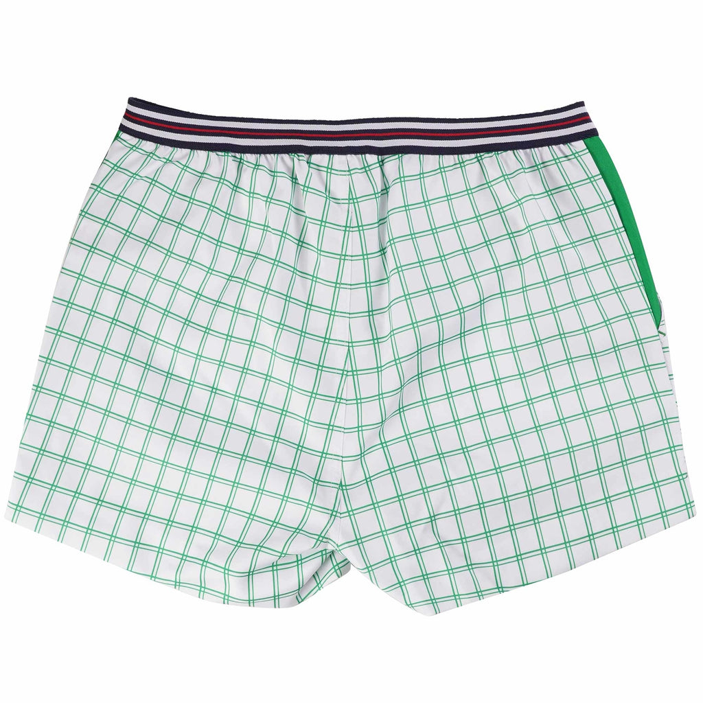 Fila Vintage Brookes Check Shorts - White and Green
