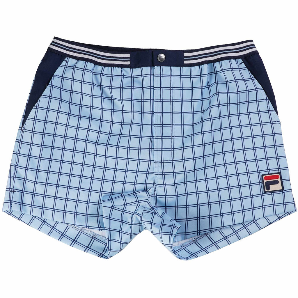 Fila Vintage Brookes Check Shorts - Blue Bell