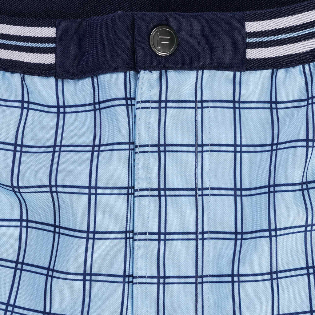 Fila Vintage Brookes Check Shorts - Blue Bell